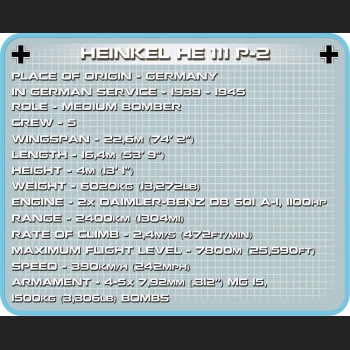 Heinkel HE 111 P-2 675 Kl.HC WWII